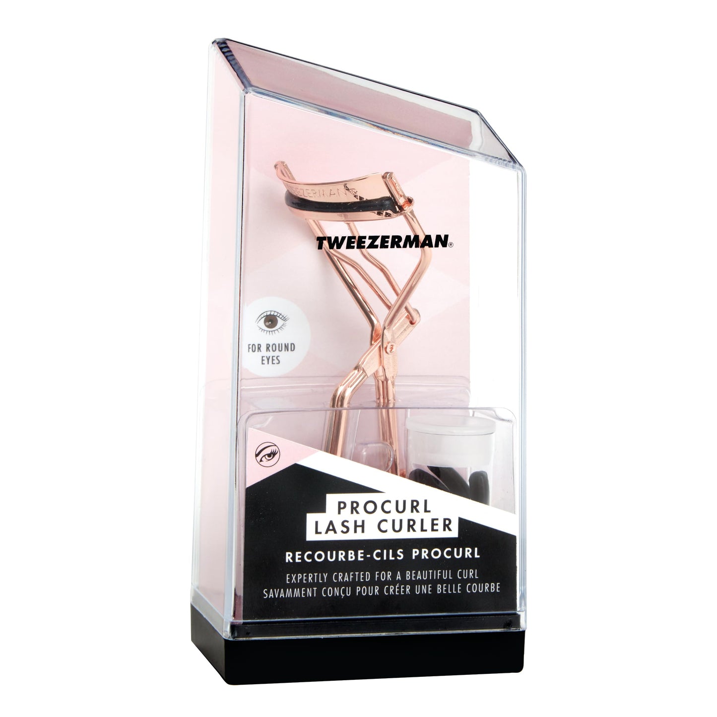 Tweezerman Pro Curl Eyelash Curler for Round-Shaped Eyes Rose Gold