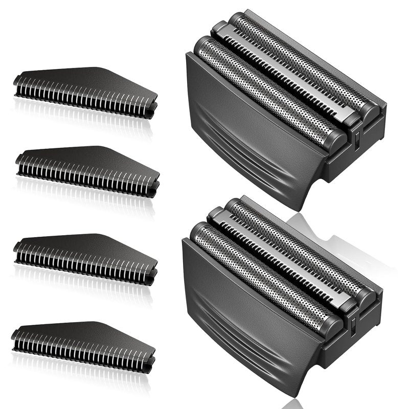 Shaver Replacement Foil Head - Compatible with Remington TITANIUM-X Flex & Pivot | 2-Pack Black