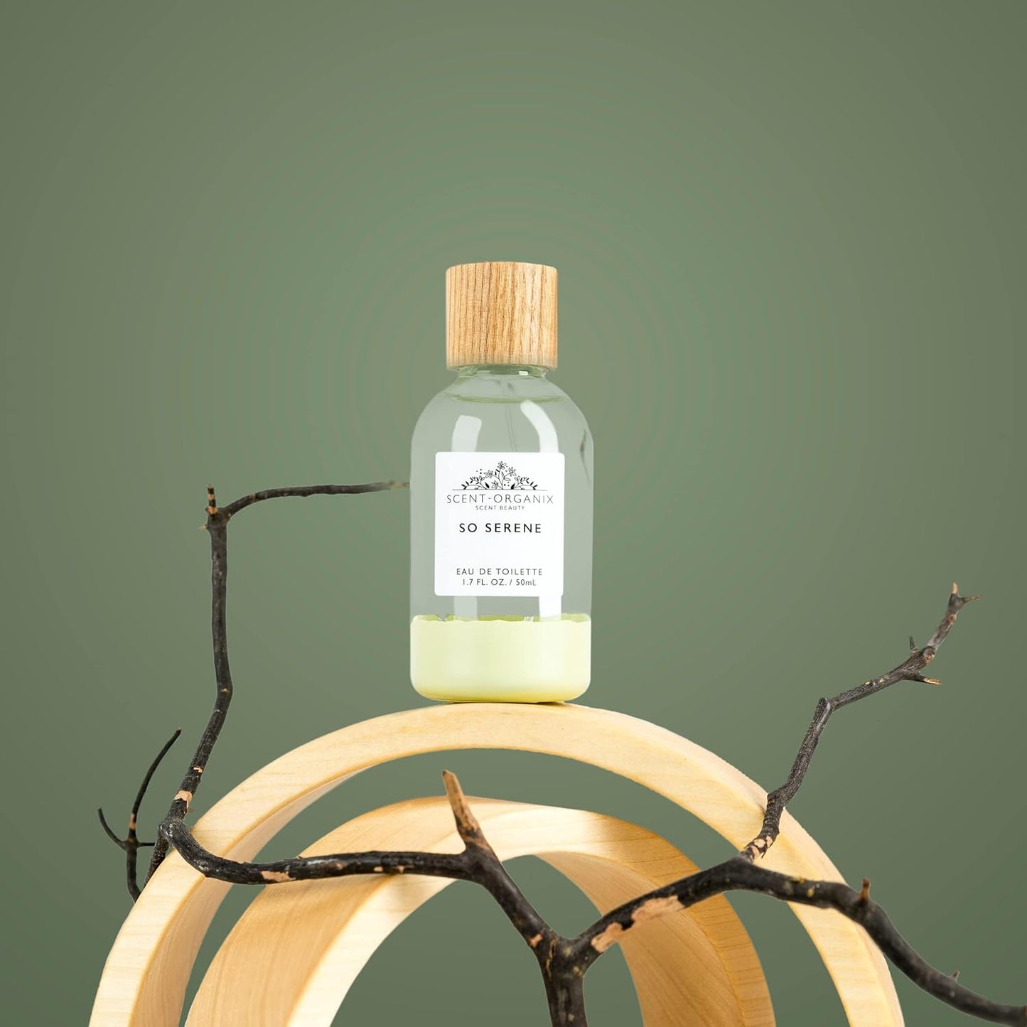 So Serene Perfume for Men & Women - Citrusy Mandarin & Wild Freesia Scent | Non-Toxic, Vegan, 1.7fl Oz