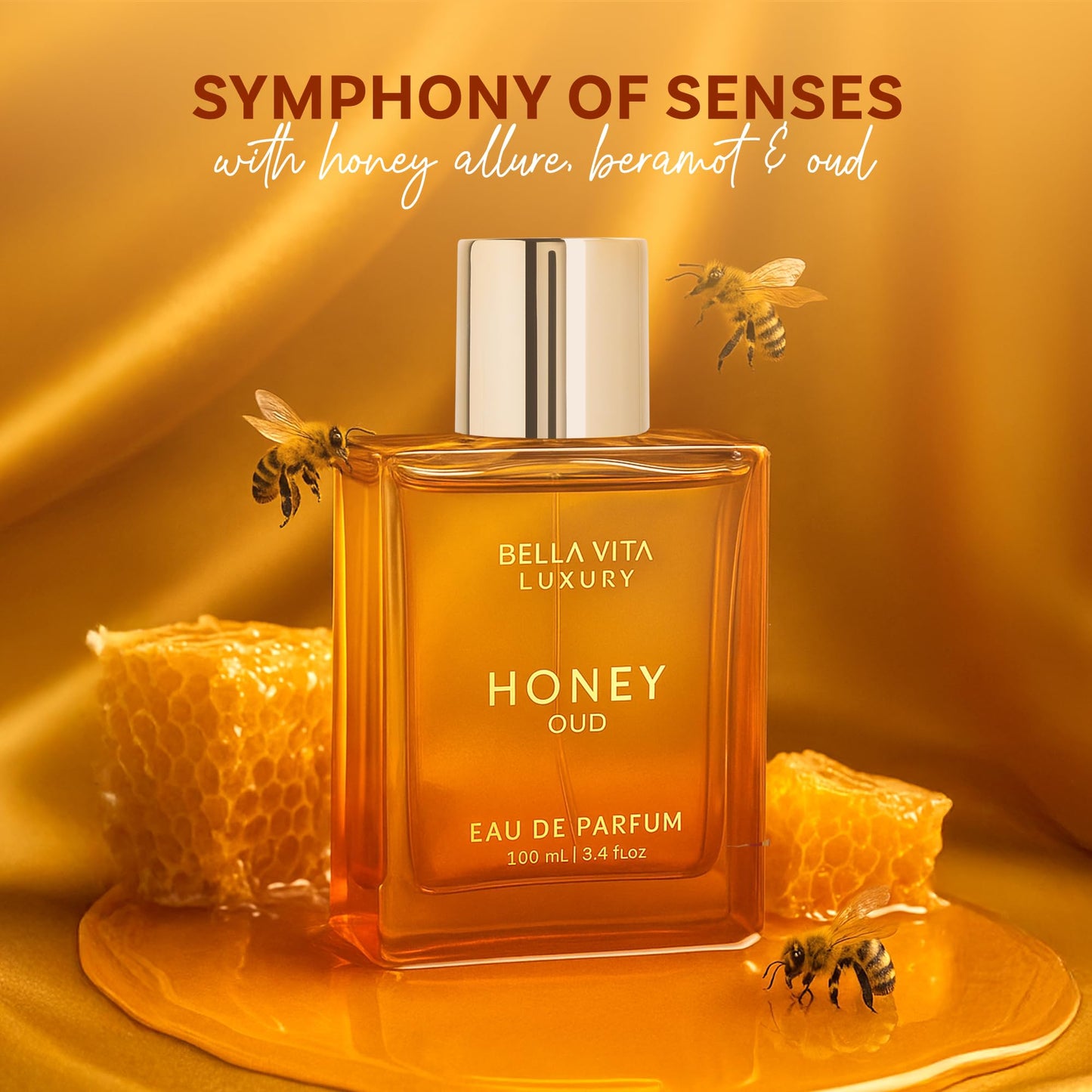 Candy kiss by BellaVita Luxury | 100ml+(3x20ml) Perfume Set | Luxury Unisex Fragrance Combo with Sweet & Spicy Notes | Honey Oud & Vanilla, Mango, Pista EDP| Long-Lasting, Premium Gift for Men & Women