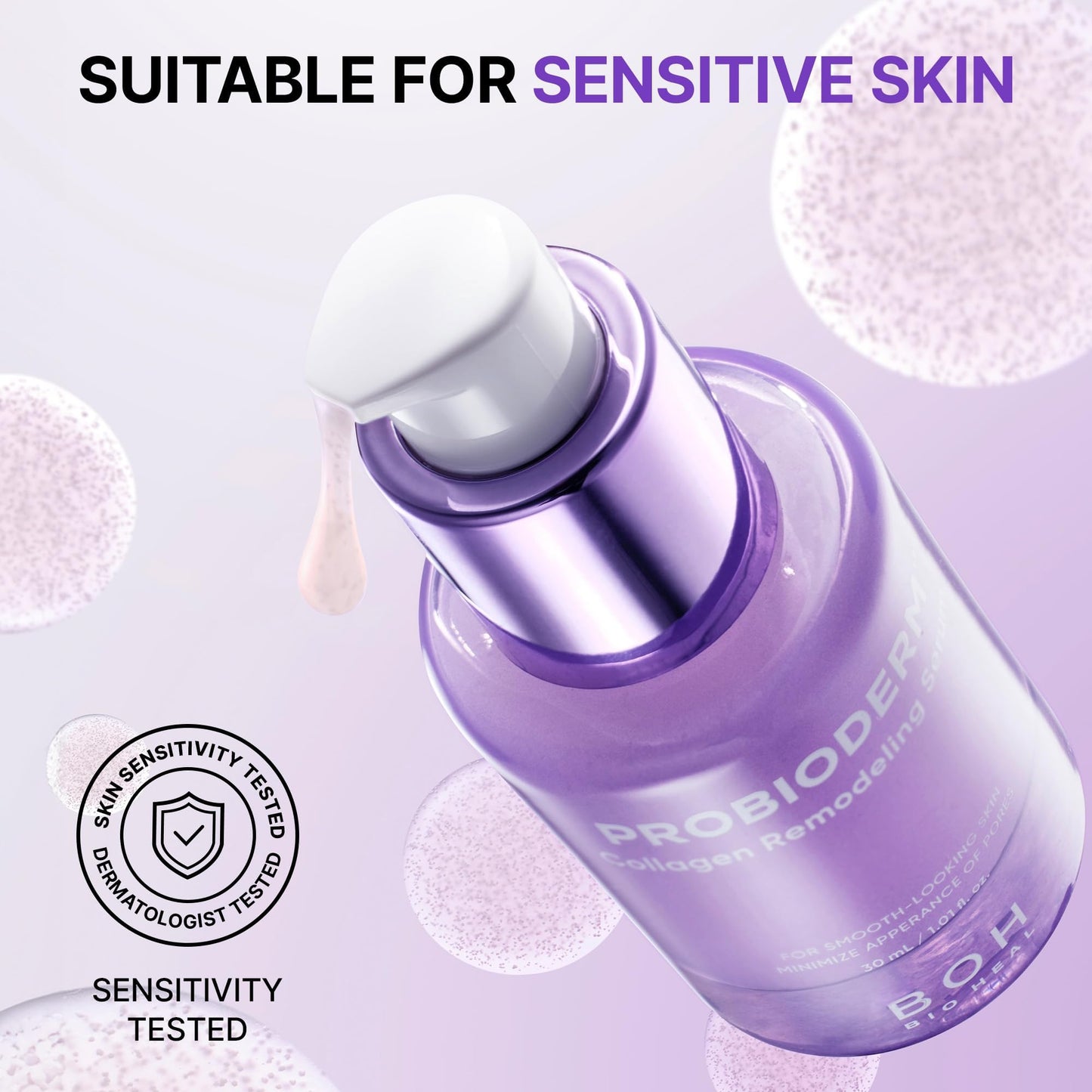 BIOHEAL BOH Probioderm™ Collagen Remodeling Serum 1.01 fl oz (30 ml) | Skin Firming Serum with Collagen & 12 Peptides for Pore Tightening & Smoothing | Hydrating & Lifting for Daily Skincare