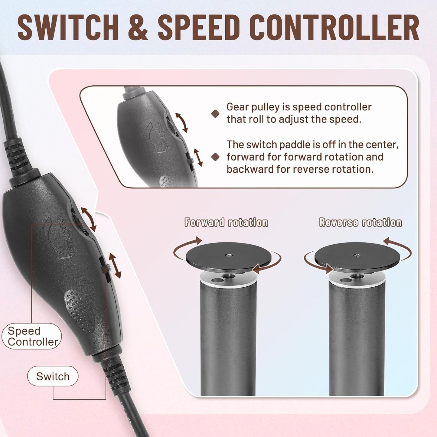 Professional Electric Foot File Callus Remover - Pedicure Tool with 60 Sandpaper Discs for Smooth Feet