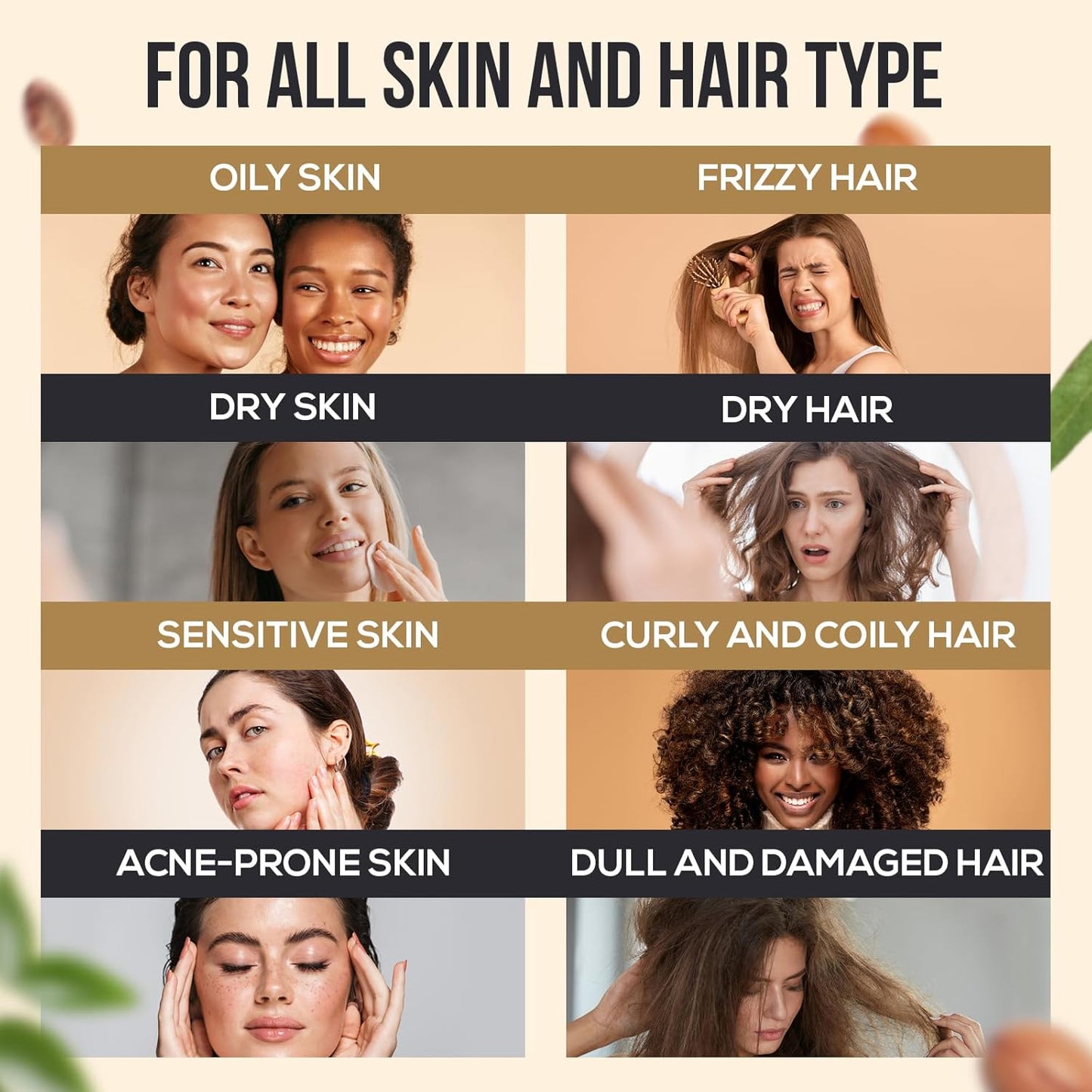Organic Argan Oil of Morocco - Deep Moisturizing Hair Serum | 16oz Cold Pressed for Dry, Damaged Hair