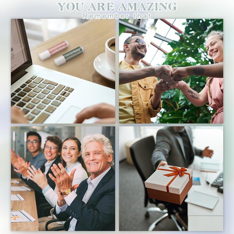 Employee Appreciation Gifts - 30 Sets Lip Balm Bulk for Nurses, Teachers & Coworkers | Perfect Thank You Favors for Events