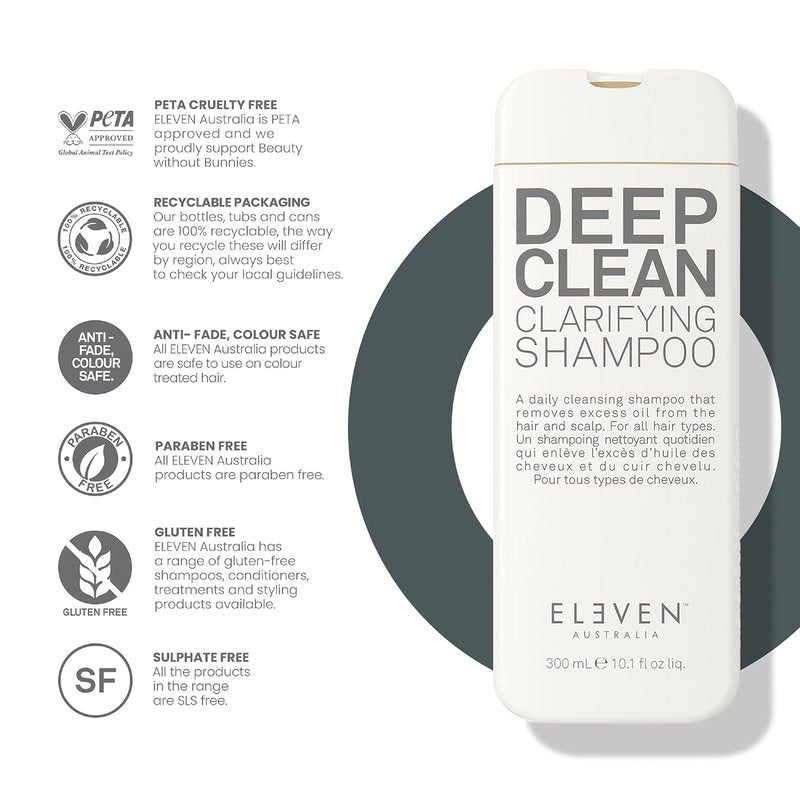 Deep Clean Clarifying Shampoo - Detoxify Scalp, Remove Build-Up | Sulfate-Free Formula for All Hair Types