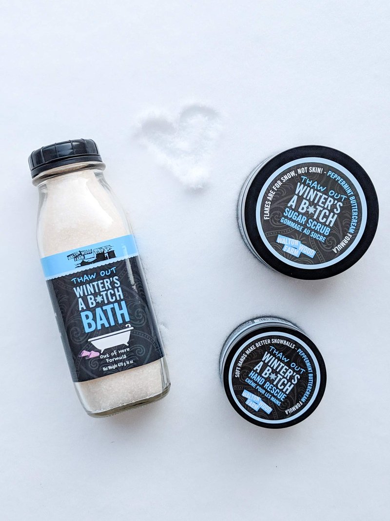 Walton Wood Farm, 8 oz Sugar Scrub: (Winter's a B*tch)