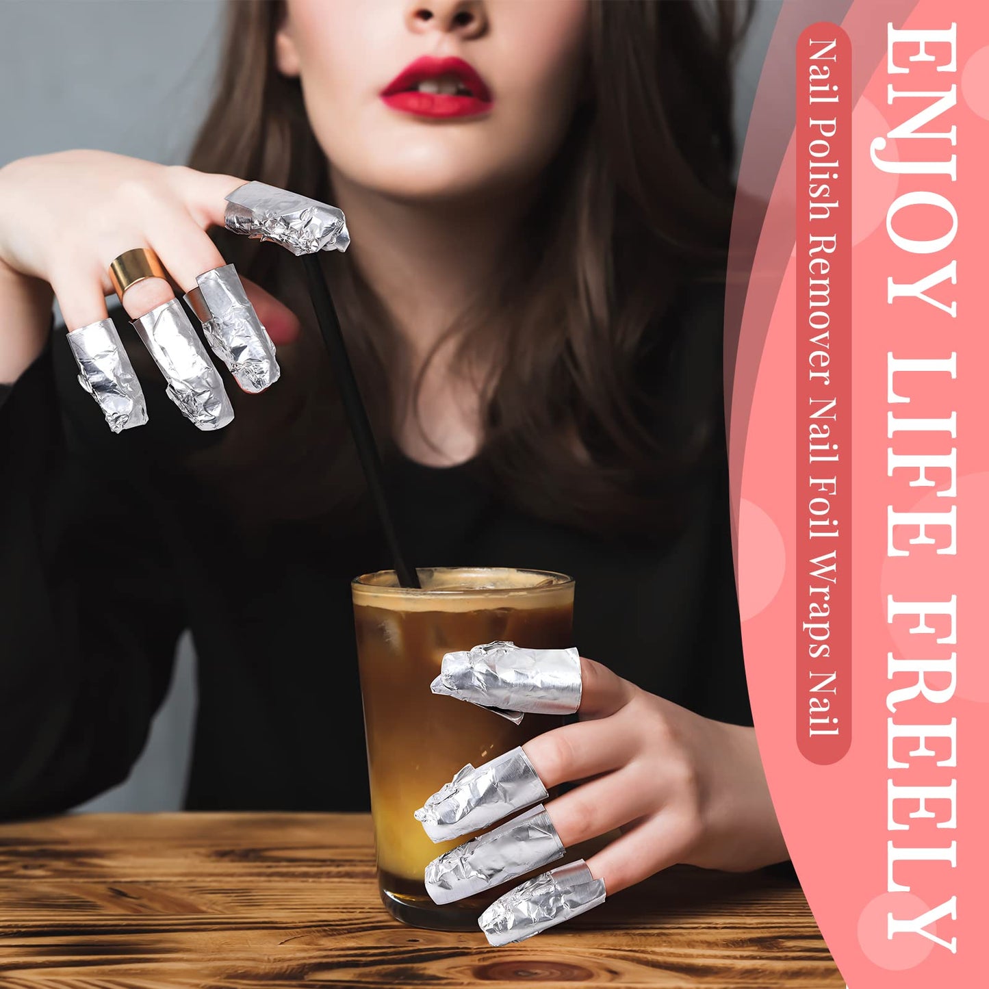 Demissle 1000 Pcs Gel Nail Polish Remover Foil Wraps Bulk Nail Soak off Foil Wraps Gel Finger Polish Remover with Pre-Attached Lint Pad, Silver