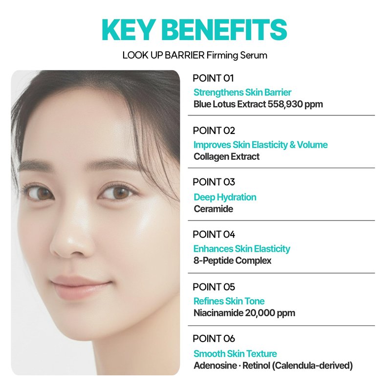 everything is good LOOK UP BARRIER Firming Serum– Vegan Collagen Peptide Hydrating Formula