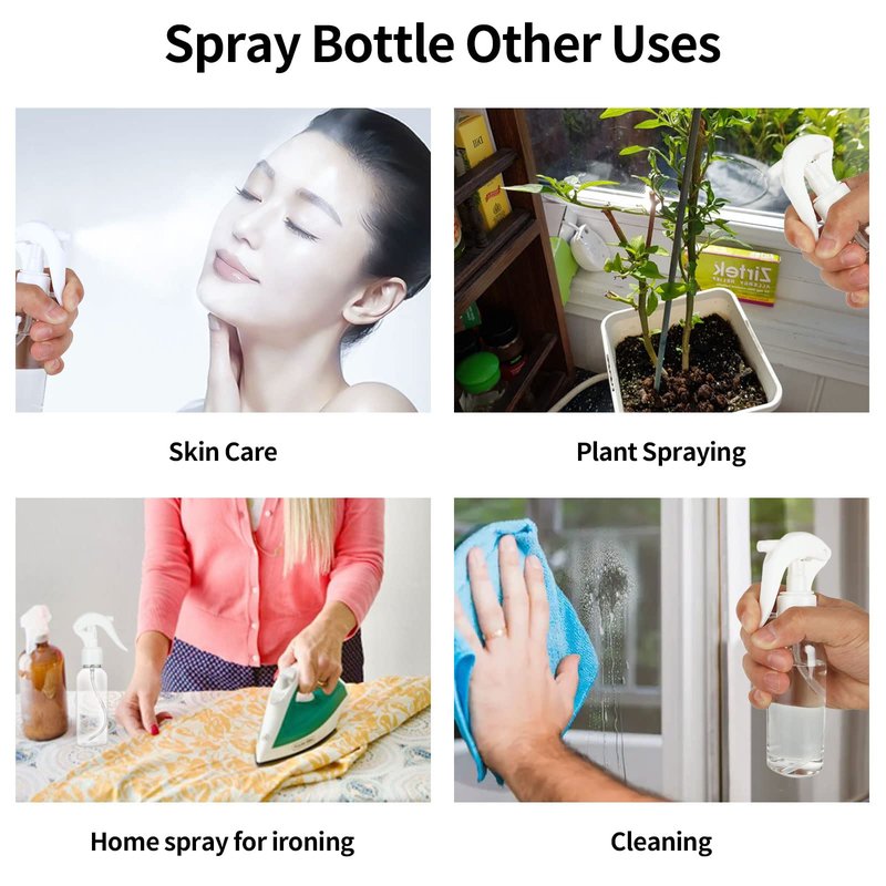LISHINE 24 Pack Small Spray Bottles 3.5 oz Hair Spray Bottle 100ml Plastic Fine Mist Spray Bottles, Travel Size Spray Bottle Mini Continuous Spray Bottle for Hair, Water, Plant, Essential Oils