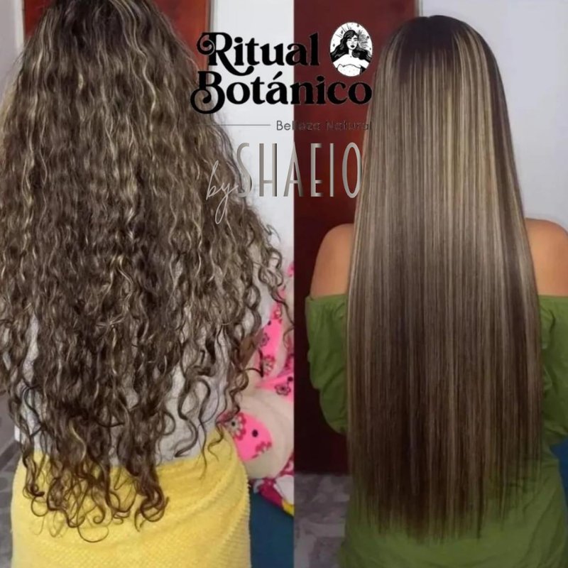 RITUAL BOTANICO Keratina para alisar el pelo 250ML + Termoprotector 120ML - Keratin Hair Treatment - Brillo, sedosidad y nutrición Omega 9 y 12 Aceites esenciales+Aminoacidos (Incluye Aplicador)