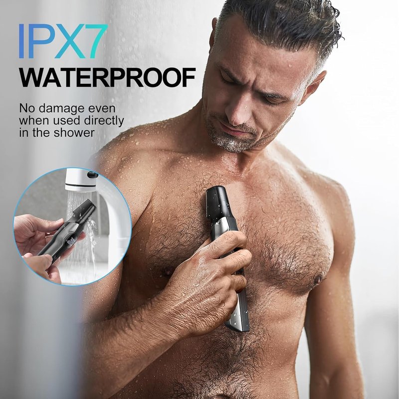 kensen Beard Trimmer for Men - 14 in 1 Professional Mens Grooming Kits, Dual Speed Electric Shaver and Hair Clipper for Beard Head Body Face Nose Ear Mustache Trimmer IPX7 Level LED Display 210 Min