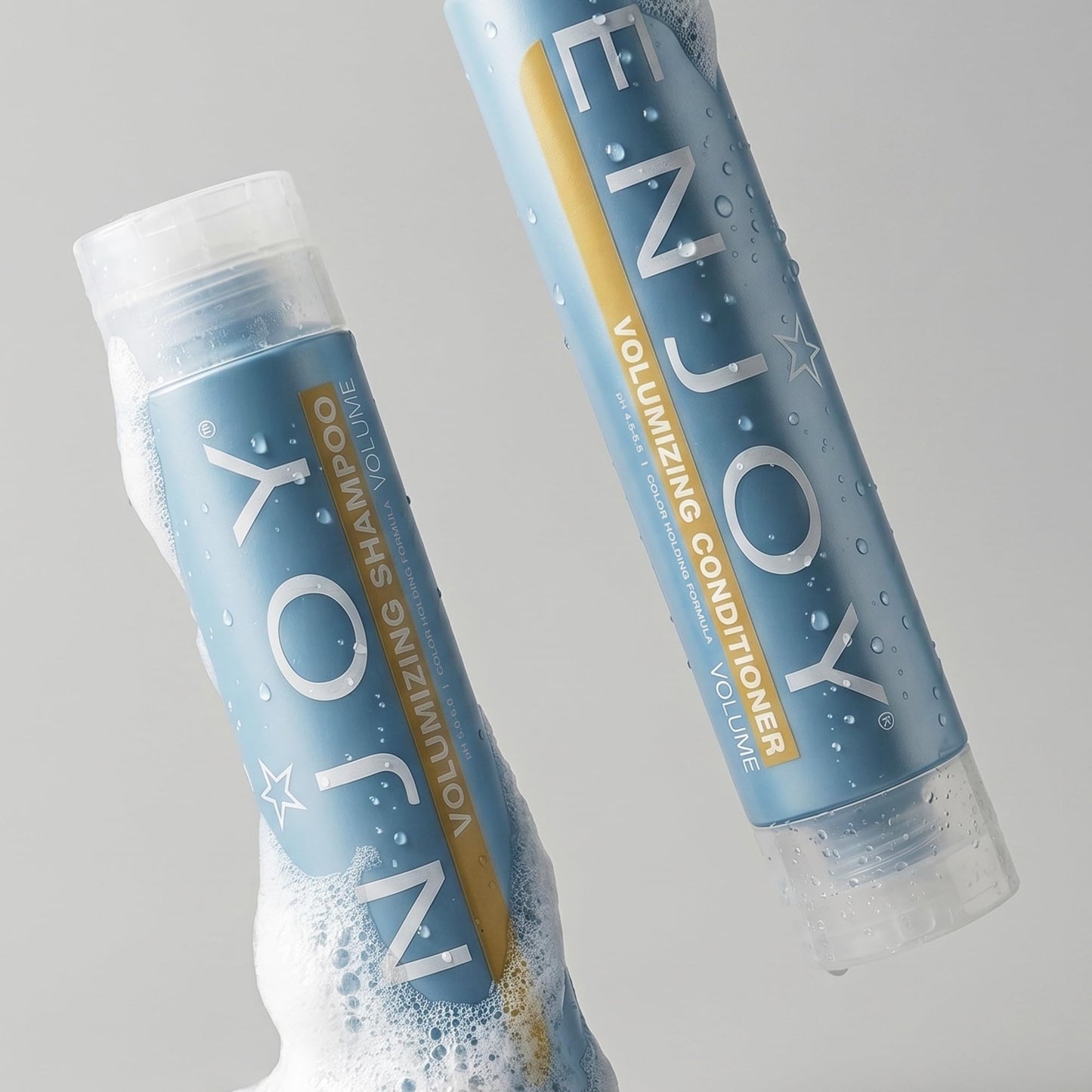 Enjoy Volumizing Conditioner, Lightweight Moisture and Body for Fine or Limp Hair, Shine-Enhancing and Fuller-Looking Strands, pH 4.5–5.5, 10.1 Fl Oz