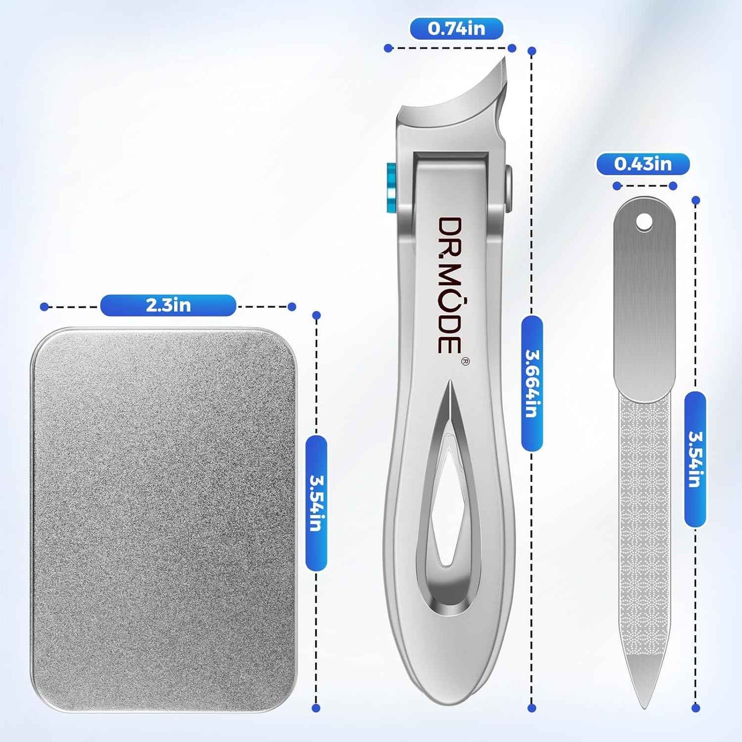 Heavy-Duty Nail Clippers for Thick Nails - Angled Toe & Ingrown Nail Trimmers for Men & Seniors