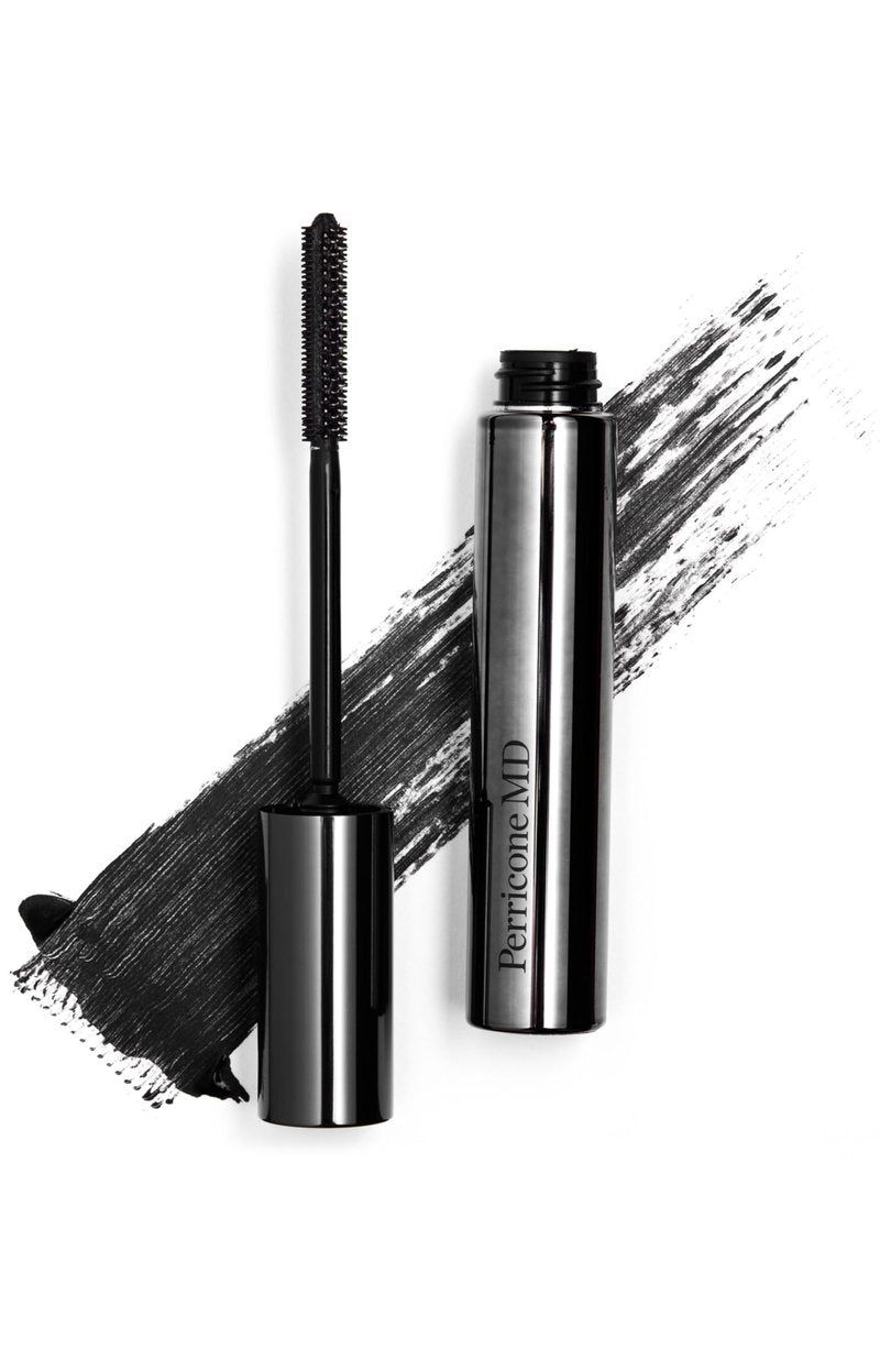 Perricone MD No Makeup Mascara - 2-in-1 Lash Treatment & Makeup Mascara - Cruelty-Free, Vegan, Soft Black - Double-Sided Brush for Volume & Length - Gel Serum with Vitamin E & Avocado Oil - 1 Count