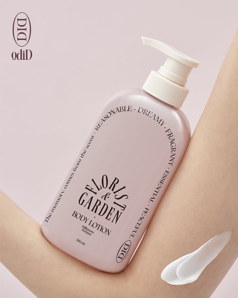 ODID Milk in Cera Perfume Body Lotion - Korean 100hr Moisturizing Body Moisturizer for All Skin Types - with Milk Protein and Ceramide, 16.9 fl.oz. (Sandalwood Fig)