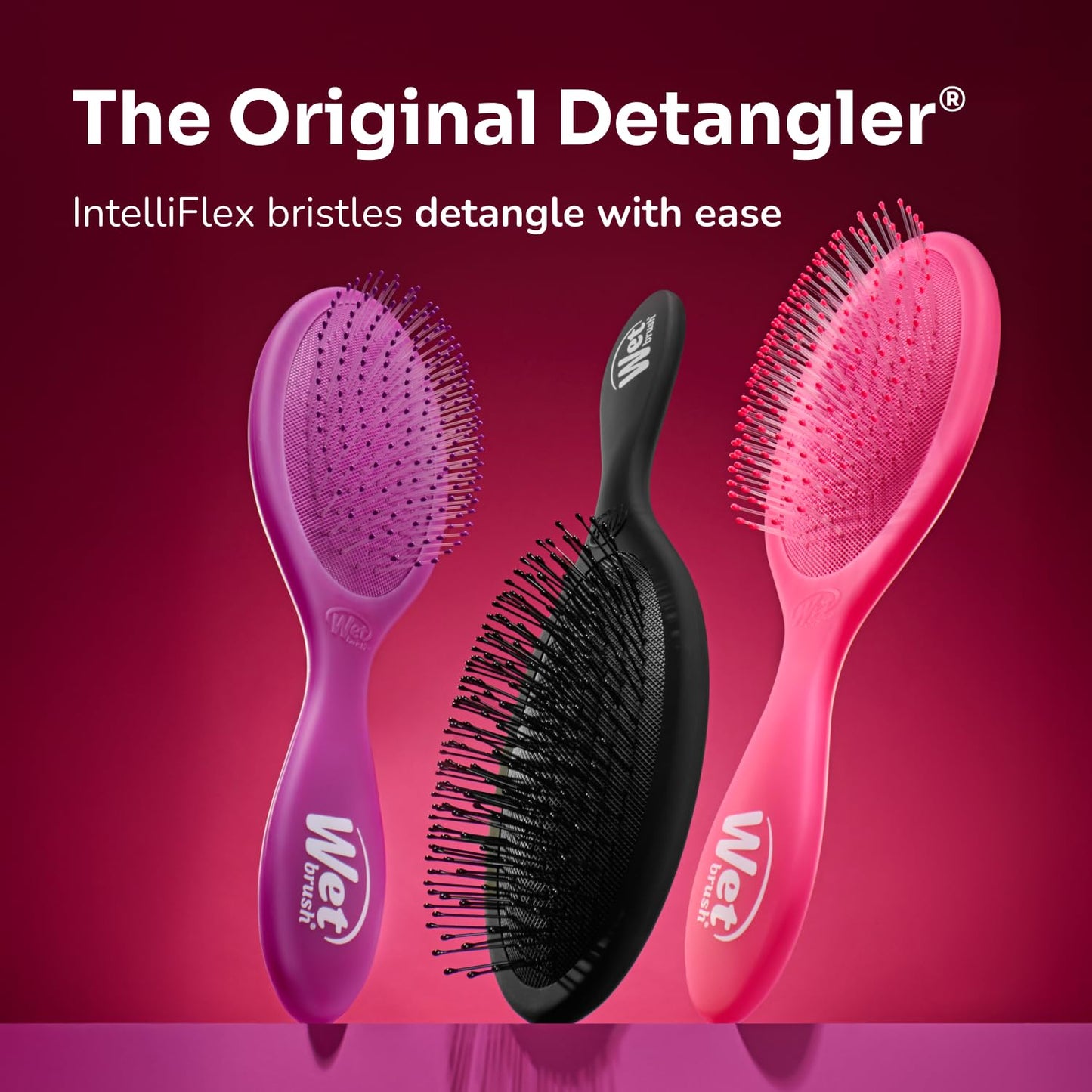 Wet Brush Original Detangler Hair Brush, Cream (Iridescence Icon), Ultra-Soft IntelliFlex Bristles, Detangling Bristles Glide Through Tangles, All Hair Types (Wet & Dry), Women & Men, Limited Edition