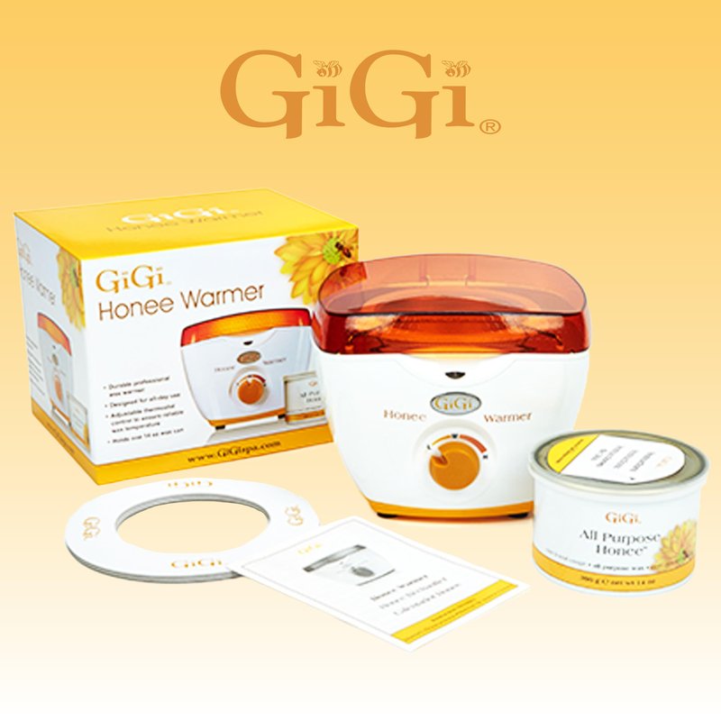 GiGi Mini Honee Wax Warmer for Hair Removal – Wax Heater for 5 oz Cans, Compact At Home Waxing Machine for Face Body Bikini, Women Men, Professional Salon Use