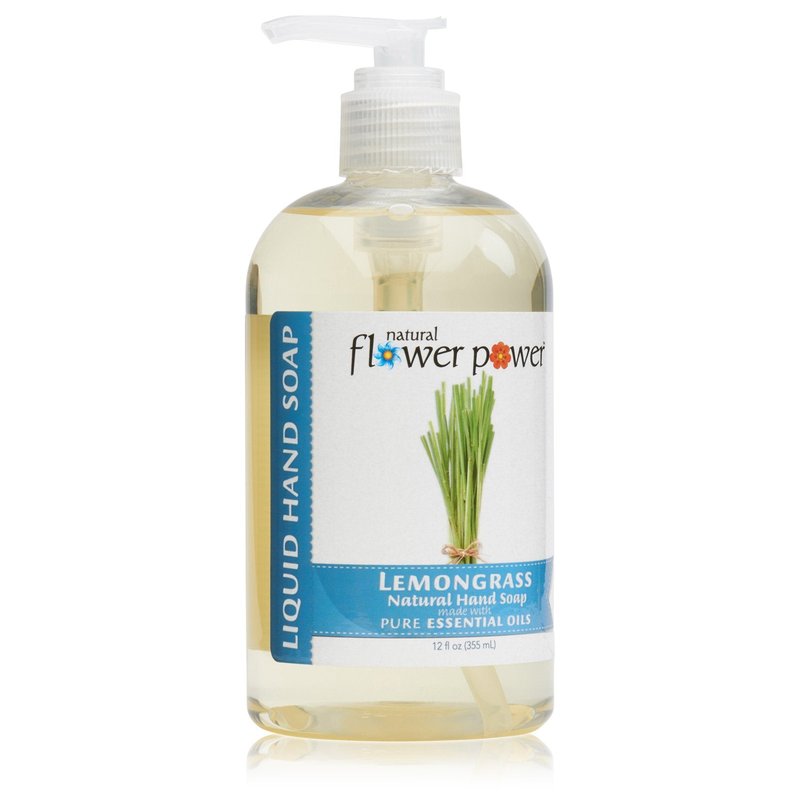 Natural Flower Power Liquid Hand Soap Variety Pack, Citrus and Spice/Lavender/Lemongrass, 12 oz.