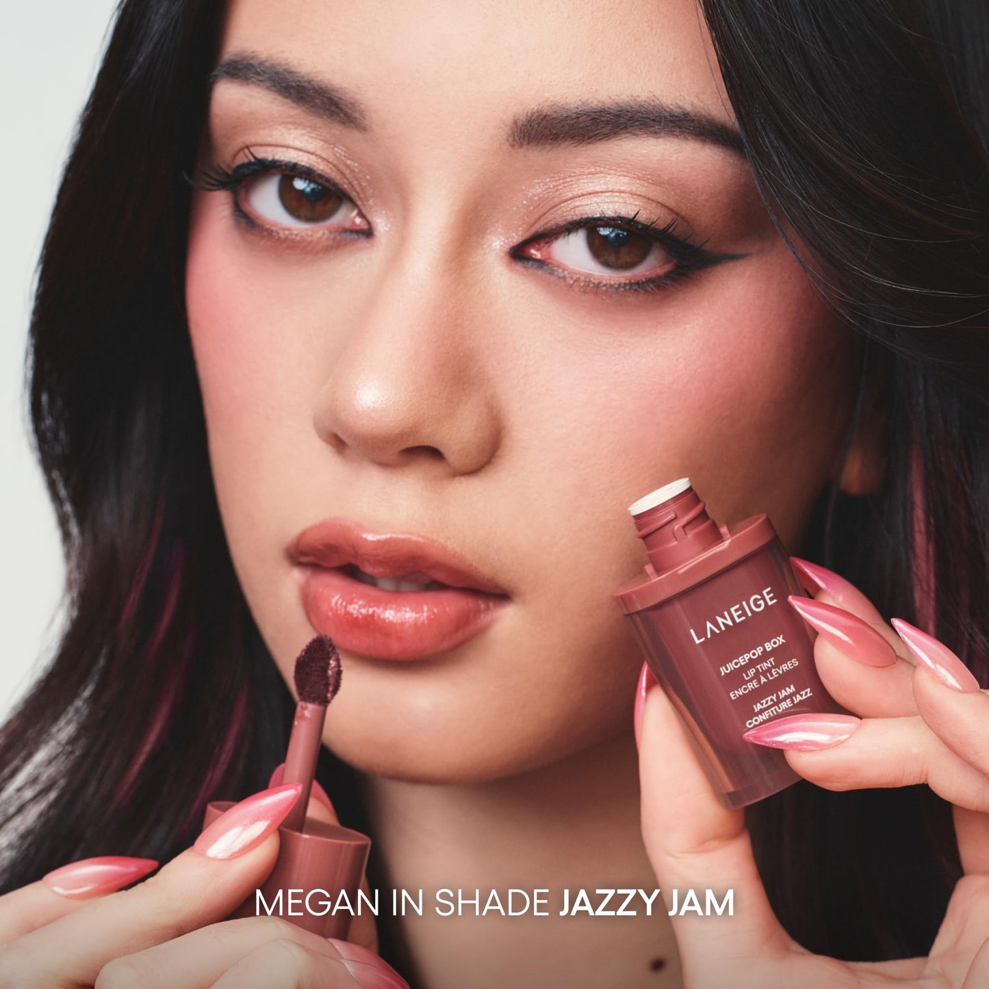 LANEIGE JuicePop Box Korean Lip Tint: Long-Lasting Hydrating Lightweight Tint, Buildable Juicy Color & Nourishing Shine, K-Beauty Lip Essential for Long-Lasting Comfort, Jazzy Jam