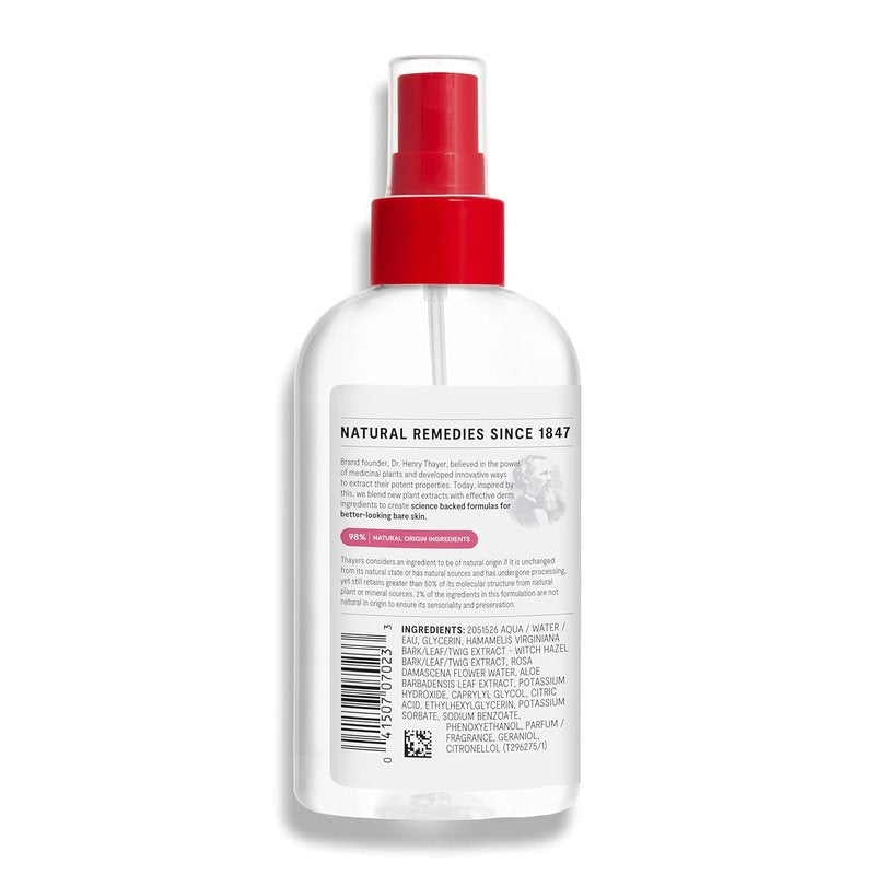 Thayers Witch Hazel Facial Mist Toner - Alcohol-Free, Soothing Aloe Vera & Rose Petal | 8 oz, All Skin Types