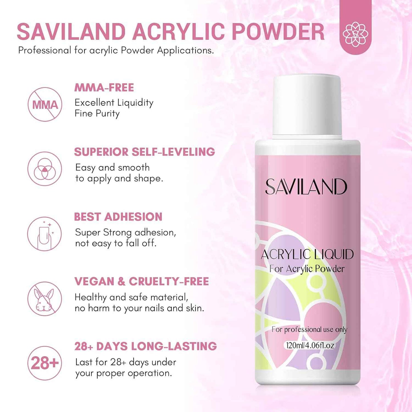 SAVILAND Acrylic Nail Kit - Professional Nail Forms & Tools for Salon Quality Nails