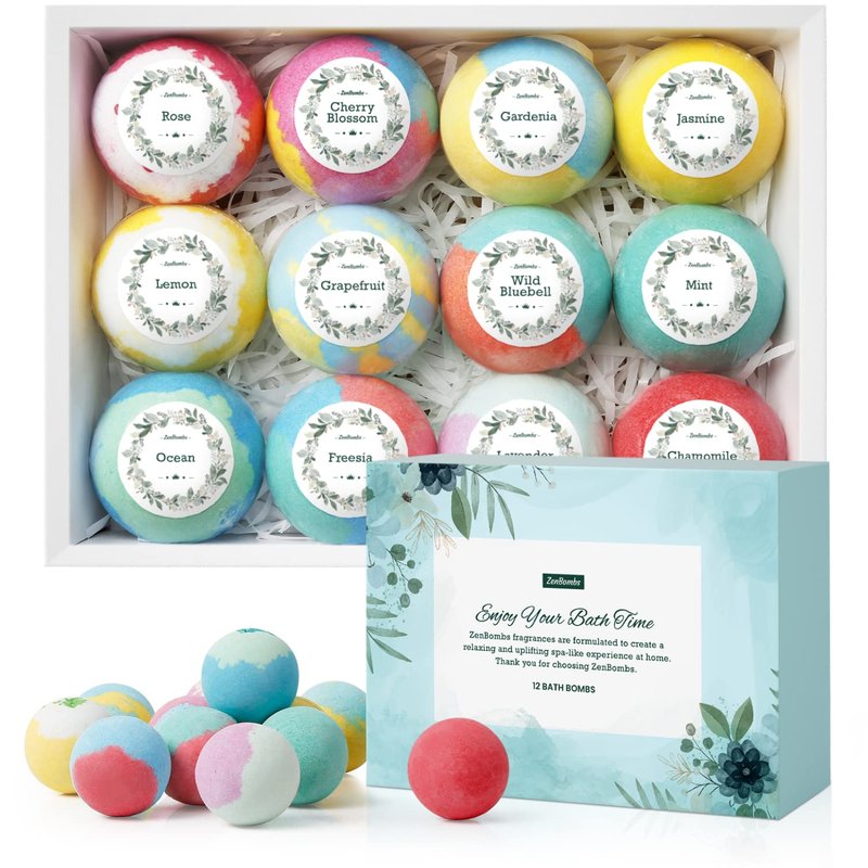 Bath Bombs Gift Set for Dry Skin Moisturize