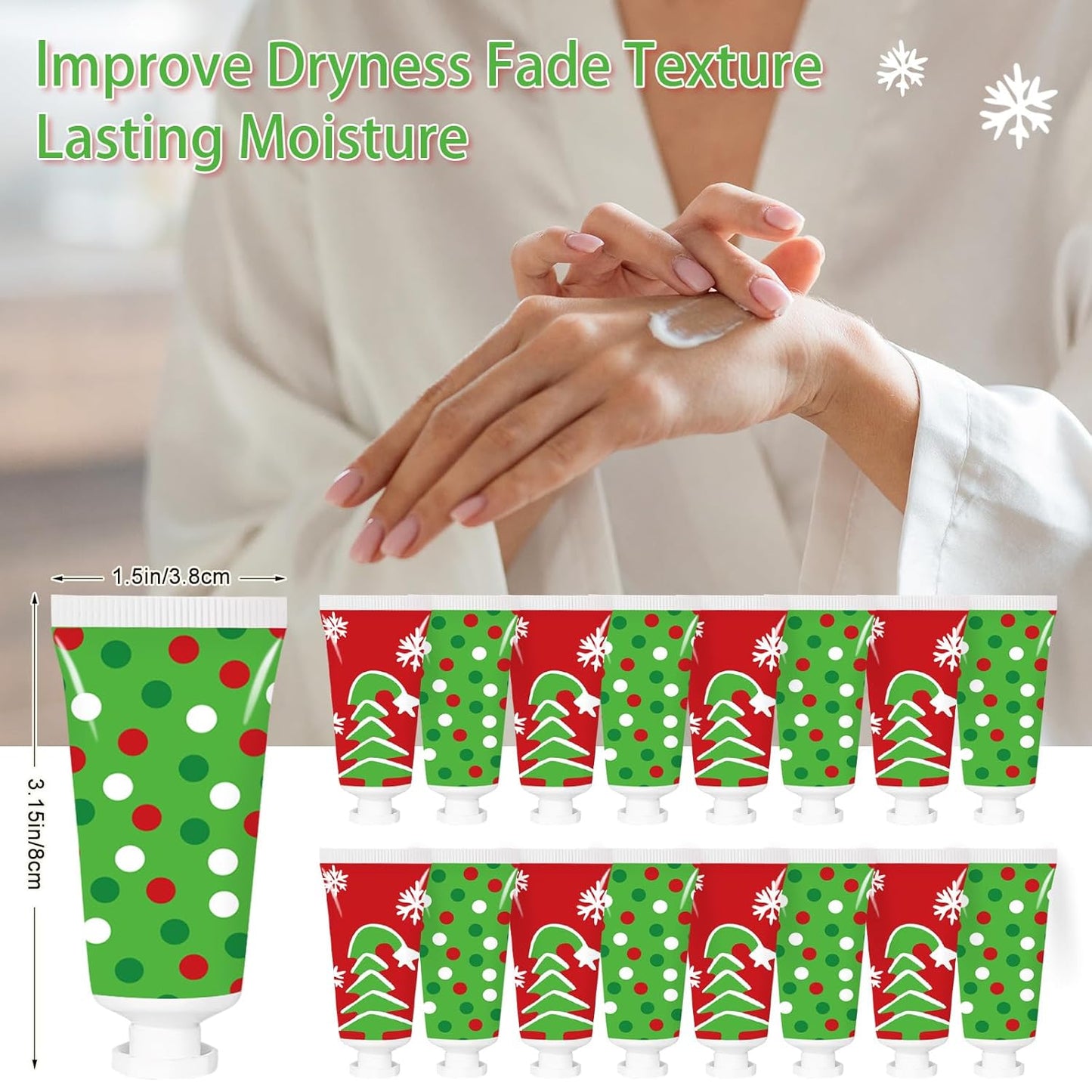 50 Pcs Christmas Hand Cream Set - Travel Size Winter Scented Lotion for Women & Girls - Unique Stocking Stuffers (Nutcracker)