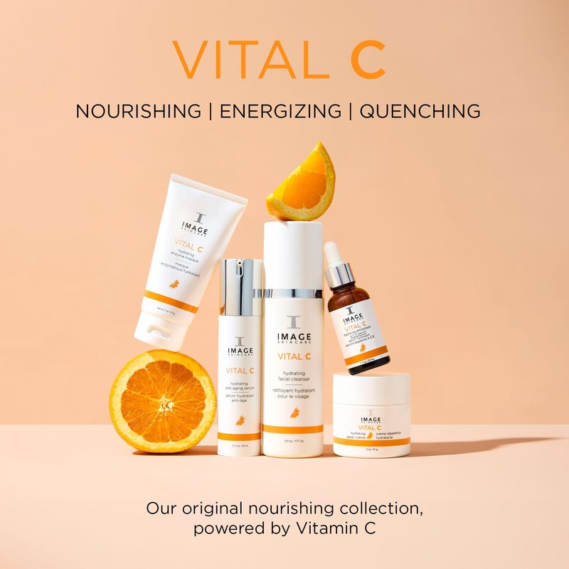 IMAGE Skincare,VITAL C Hydrating Facial Cleanser,Gentle Face Wash with Vitamin C,E and A,6 fl oz,(Pack of 2)