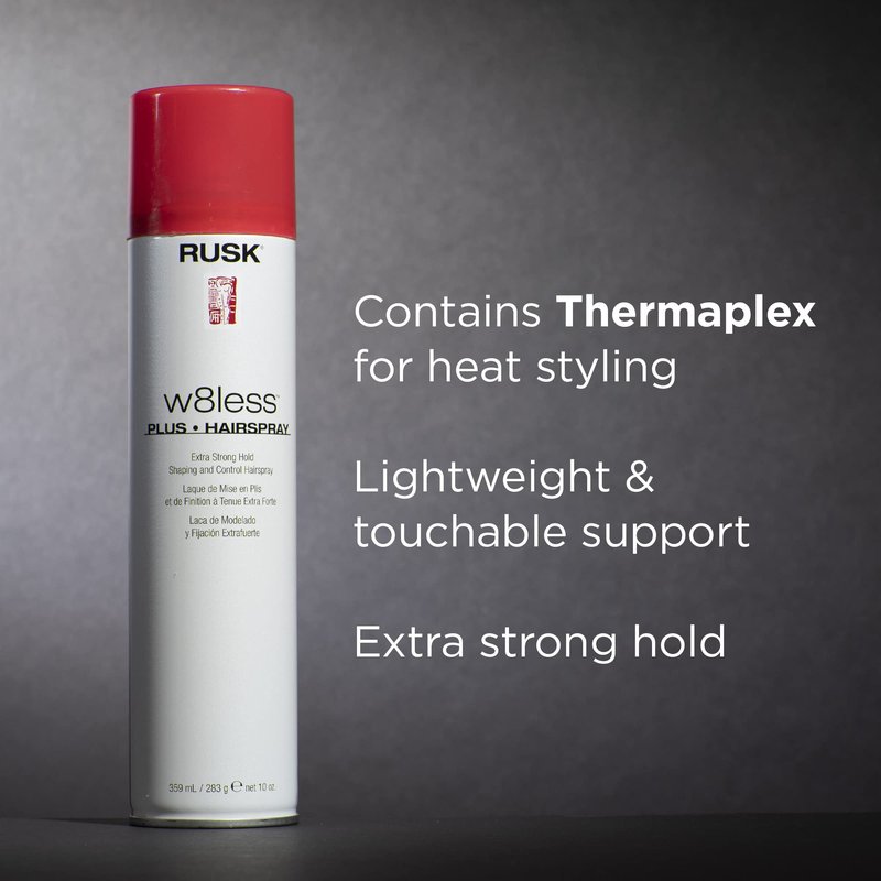 RUSK Extra-Strong Hold Shaping And Control Hairspray 10 Fl Oz