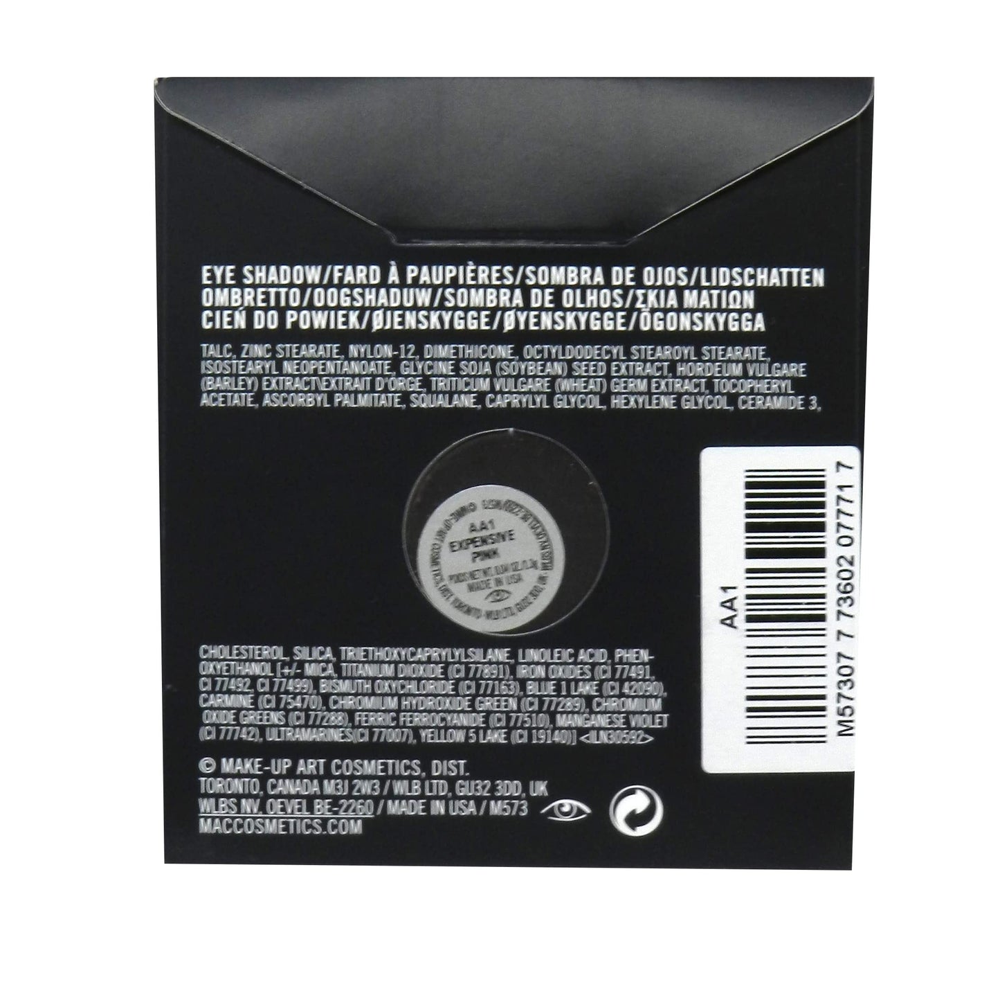 MAC Eye Shadow Pro Palette Refill Pan Expensive Pink (Veluxe)
