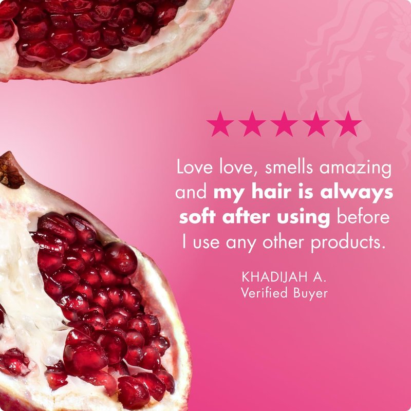 Mielle Organics Pomegranate & Honey Detangling Conditioner for Curly Hair - Deep Moisturizing Conditioner to Help Strengthen Strands, Prevents Breakage and Split Ends & Improves Hydration (32 Fl Oz)