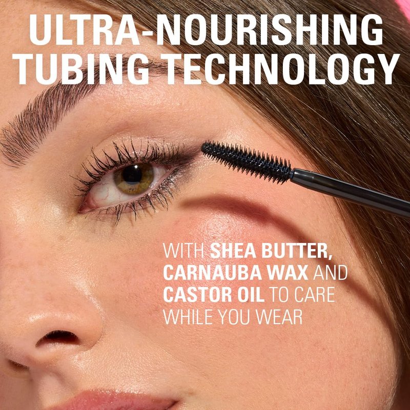 Revolution Beauty London, Wrap Lash Tubing Mascara, Smudge-Proof & Water-Resistant for Length & Volume, Vegan & Cruelty-Free, Burgundy, 0.28 fl oz