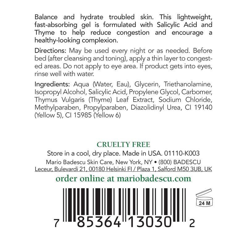 Mario Badescu Buffering Lotion Blemish Spot Treatment for Face with Potent Zinc Oxide, Niacinamide and B Vitamins | Overnight Treatment Serum that Targets Large Blemishes Under the Skin | 1 Fl Oz