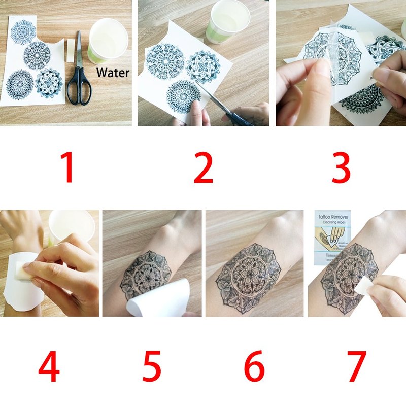 THAPOR Floral Temporary Tattoo for Women, 8-Pack 7.5inx12.5in Large Realistic Flower Tattoos Stickers, Long-lasting Horizontal Fake Tattoos, Makeup for Girls Chest Back Underboob Waist Body