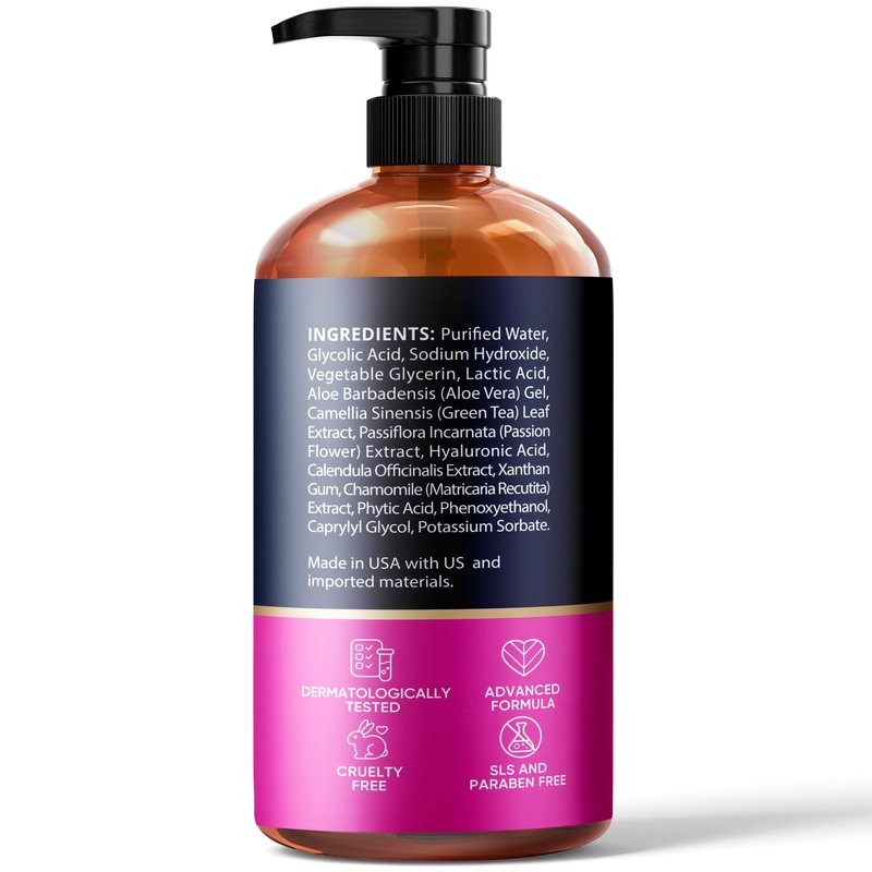 Ember Cloud Glycolic Acid Serum for Face 15% - Extra Large Size (8 Oz) - Advanced Formula to Support Skin Radiance, Addressing Uneven Tone & Fine Lines