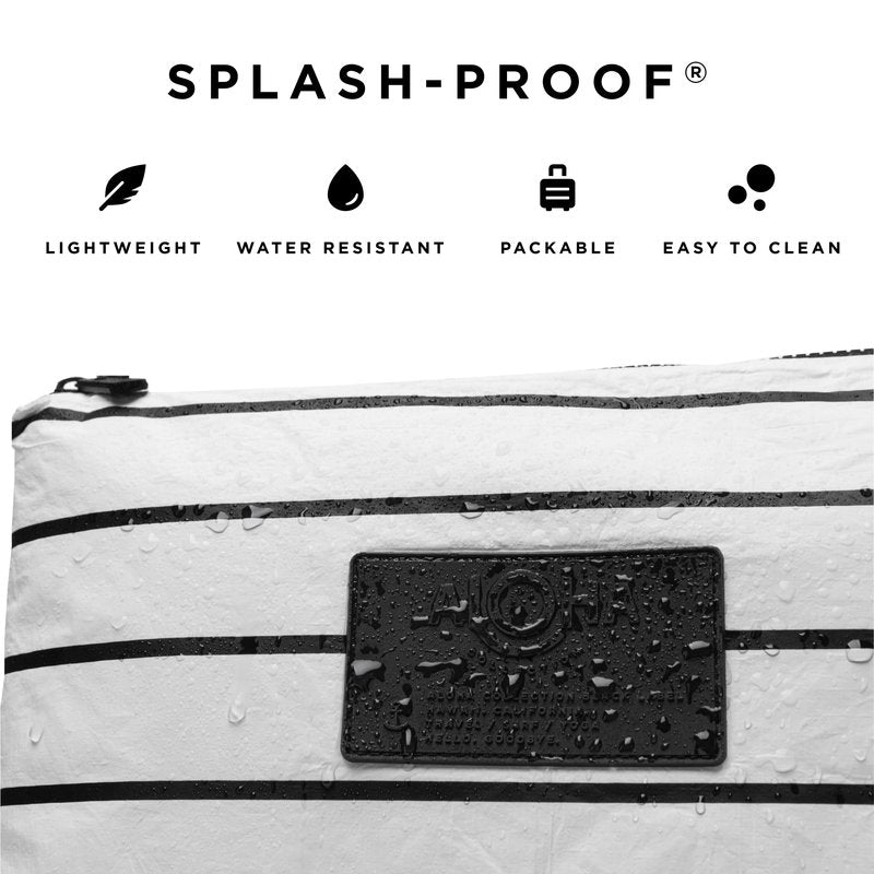 ALOHA Collection Small Pouch | Lightweight, Packable, and Splash-Proof Makeup Pouch | Easy to Clean (Flora in Eve)