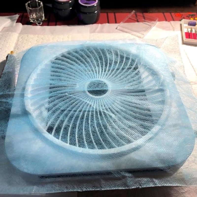 Nail Dust Collector Filters - 200PCS Super Strong Disposable Filters for Nail Vacuum Machines | Blue