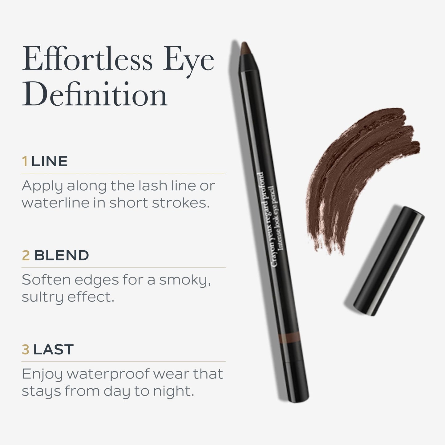 SOTHYS | Intense Look Eye Pencil Brown | Waterproof Eyeliner for Women | Ultra-Soft, Precise Application with Intense Pigments