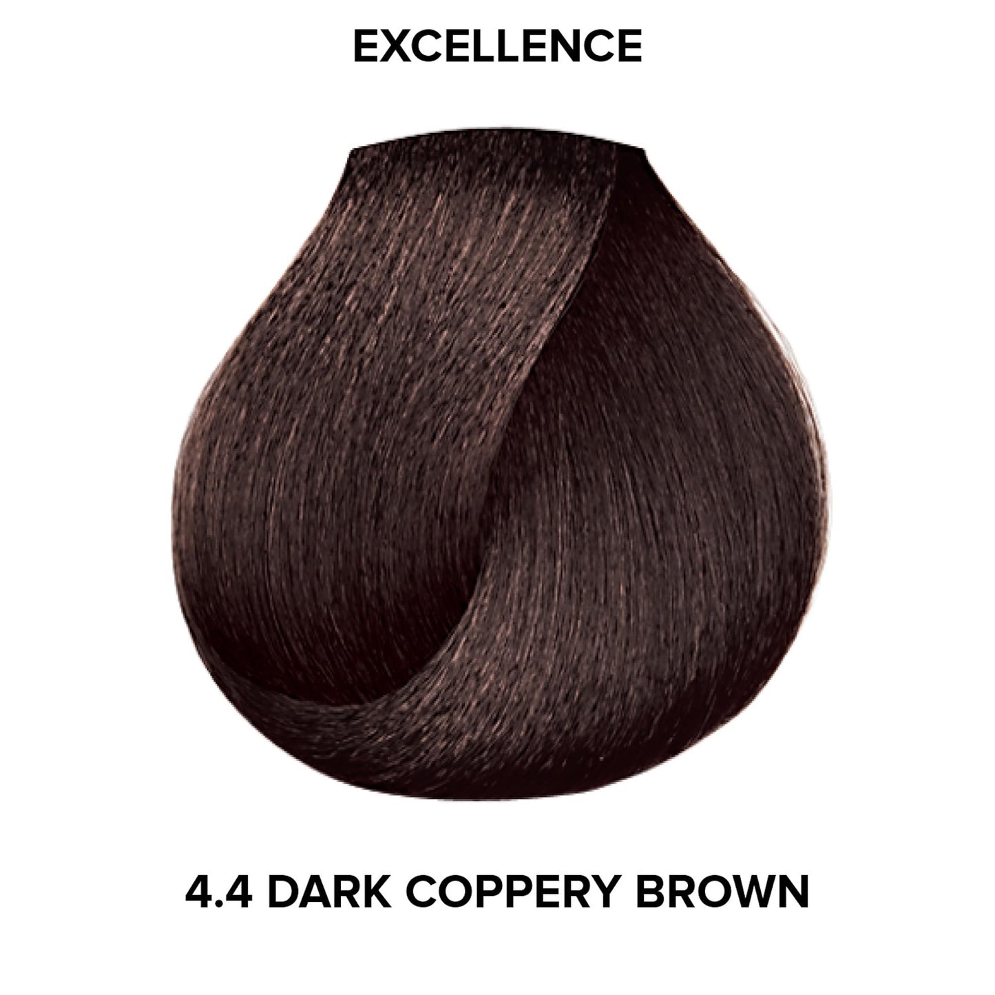 L'Oréal Technique Excellence Crème Permanent Hair Color - Long-Lasting Hair Dye, Rich Formula With No-Drip Application, Superb Gray Coverage, Dark Copper Brown