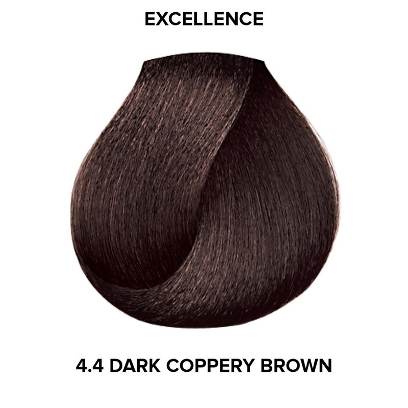 L'Oréal Technique Excellence Crème Permanent Hair Color - Long-Lasting Hair Dye, Rich Formula With No-Drip Application, Superb Gray Coverage, Dark Copper Brown