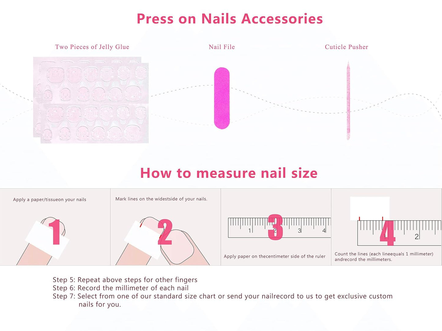 Colorful Handmade Press-On Nails with Lovkashi Flower Design | Reusable Long Square Acrylic Nails 2.2 in