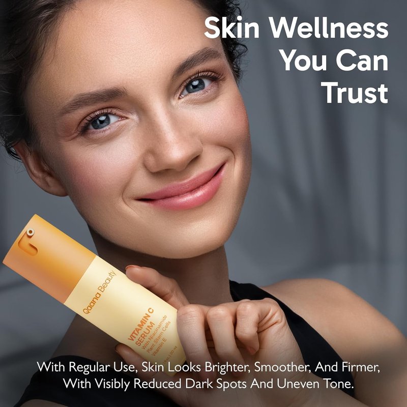 Super Vitamin C Face Serum - 7-in-One Anti-Aging Formula with Hyaluronic Acid & Caffeine | 1 fl oz for Mature Skin