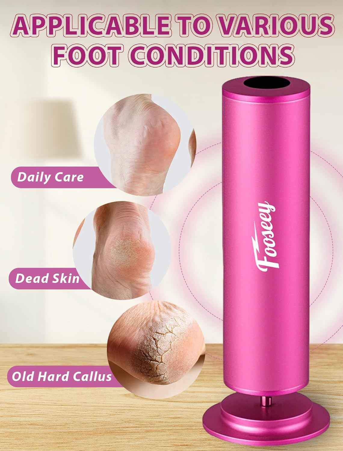 Professional Foot Callus Remover Kit with 120 Extra Disks for Smooth Feet