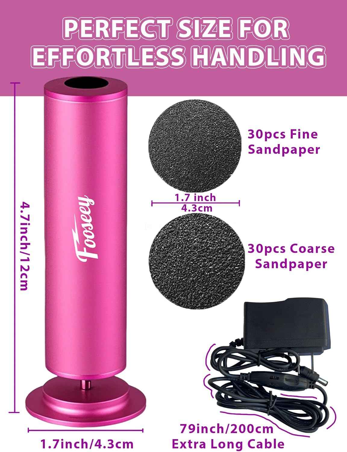Professional Foot Callus Remover Kit with 120 Extra Disks for Smooth Feet