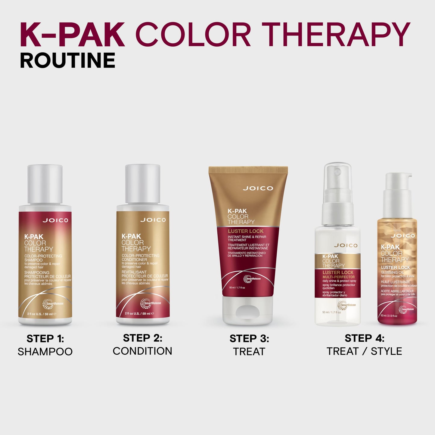 K-PAK Color Therapy Color-Protecting Shampoo 2 oz