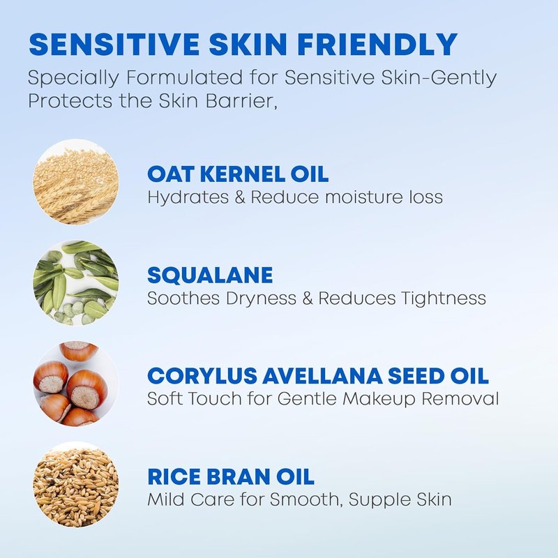 Cleansing Balm Makeup Remover for Sensitive Skin - Vegan Plant Oils, Nourishing Hydrating Formula | 3.38 fl oz / 100 ml