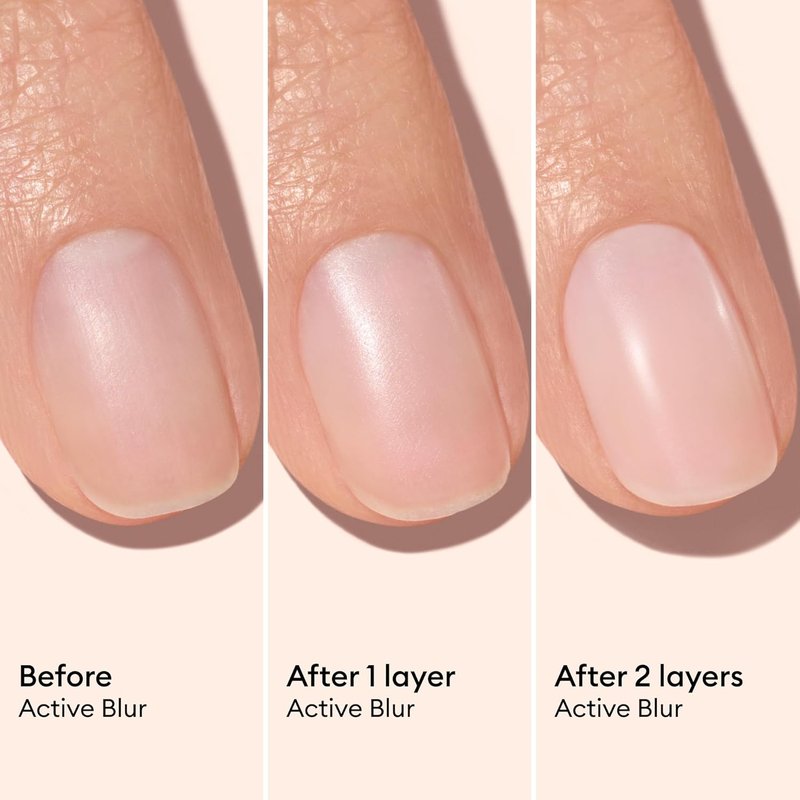 Manucurist Active Blur™ Nail Polish - Powder Pink Matte Treatment with Niacinamide | Vegan, No Lamp, Nail Strengthener