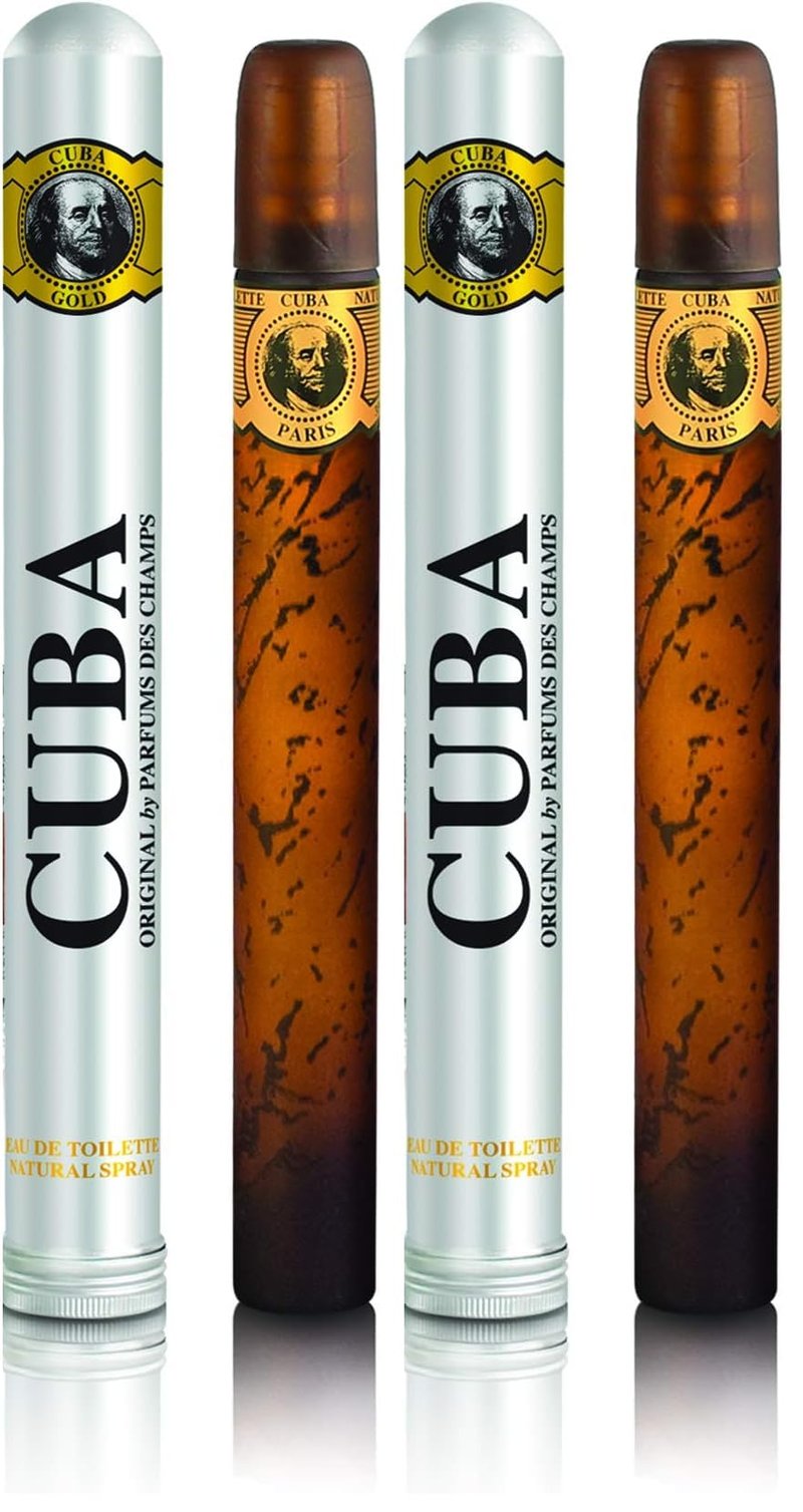 Cuba Gold Eau De Toilette, Men, 1.17 Ounce | Pack of 2
