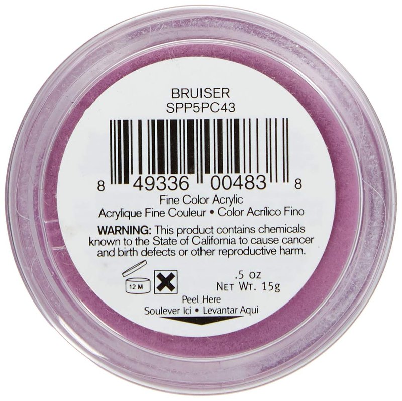 Young Nails SlickPour Dip Powder - Extended Wear Dip Powder Nail Color for use with SlickPour System Prep, Base, Activator & Top Coat, Fortified with Calcium & Vitamin E, Bruiser, 15g