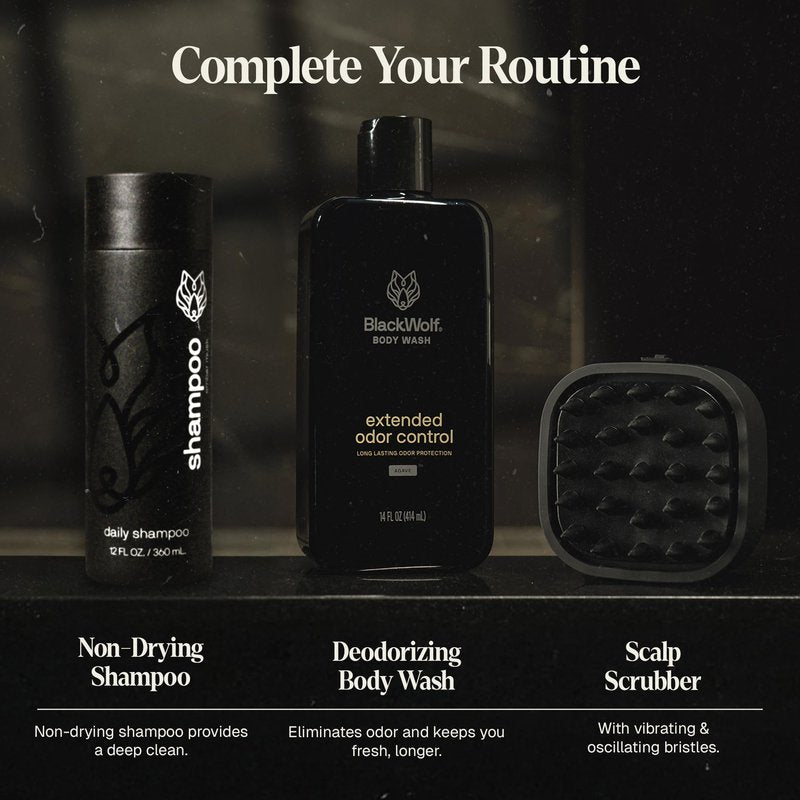 Black Wolf Everyday Conditioner, 12 Fl Oz - Salon-Grade Hair Conditioner for Men Smooths, Detangles & Locks in Moisture - Hydrated & Moisturized Hair - For All Hair Types